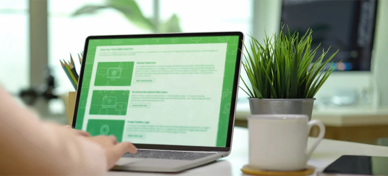 Image of laptop on desk